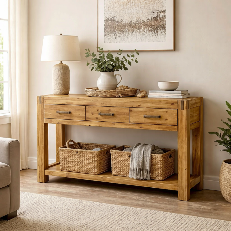 Sanava 3 drawer console